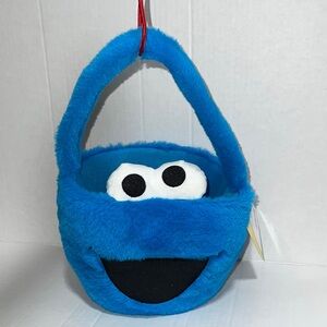 🐣Sesame Street Cookie Monster Plush “Easter” Basket for Kids 🐣